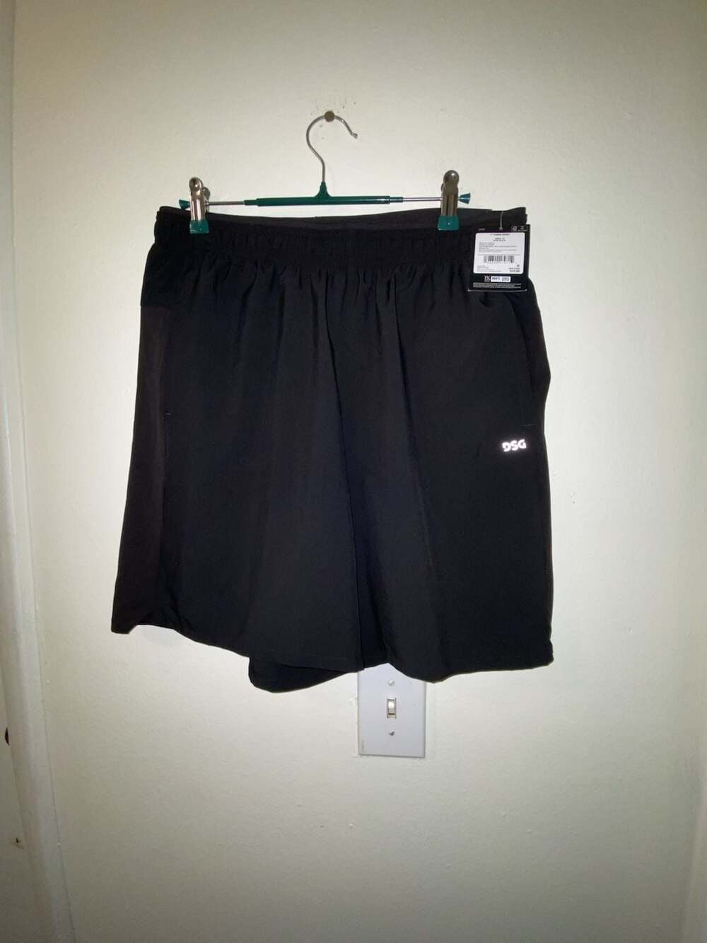 DSG Stride Short Size M Black Athletic Running Shorts